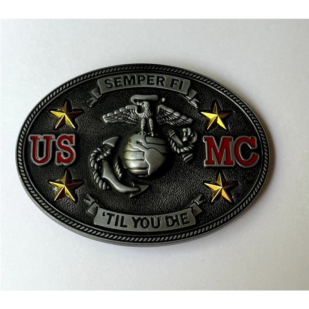 USMC Semper Fi Marines Belt Buckle